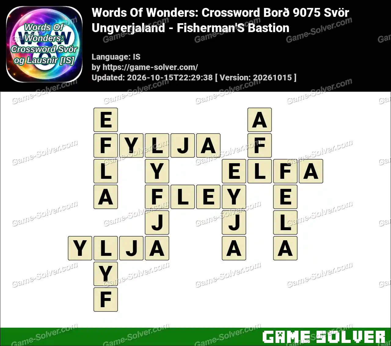Words Of Wonders: Crossword Borð 9075 Svör – Ungverjaland – Fisherman’S Bastion